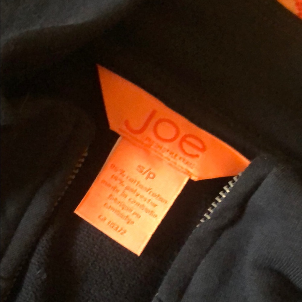 Black cotton zip up!